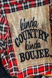 Kinda Boujee SEQUIN FLANNEL