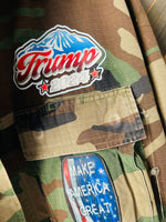 Vintage Camo TRUMP Military Jacket