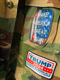 Vintage Camo TRUMP Military Jacket