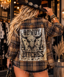 Howdy Bitches SEQUIN FLANNEL