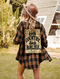 Kinda Boujee SEQUIN FLANNEL