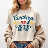 Crop Tee Cowboys & Country Music